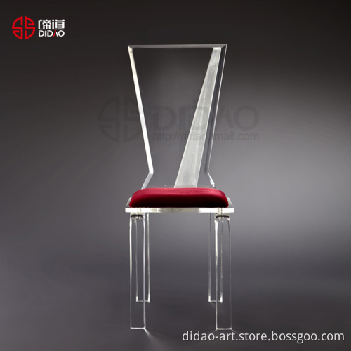 Acrylic LED Wedding Chair (AC908)